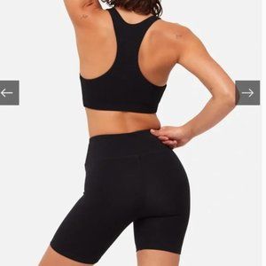 𝅺NEW MATE THE LABEL Organic Stretch Biker Short + Sports Bra Set
